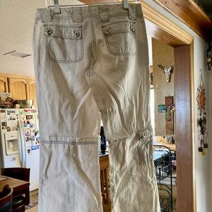 Wide leg low waist pants